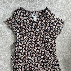 DBY Floral Black Junior’s Dress